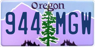 OR license plate 944MGW