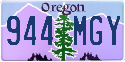 OR license plate 944MGY