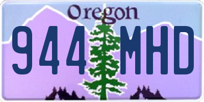 OR license plate 944MHD