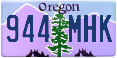 OR license plate 944MHK