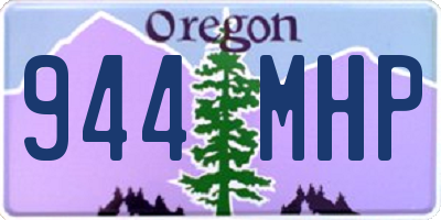 OR license plate 944MHP