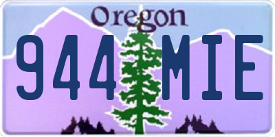 OR license plate 944MIE