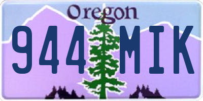 OR license plate 944MIK