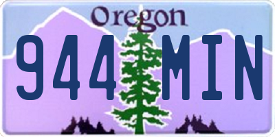 OR license plate 944MIN