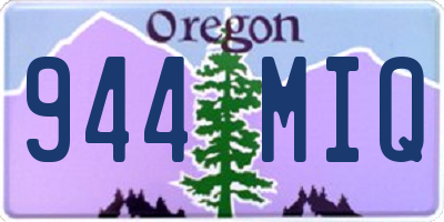 OR license plate 944MIQ