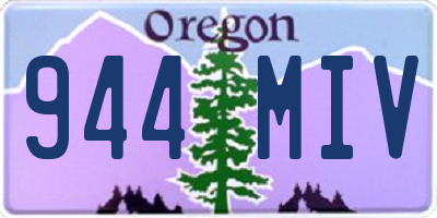 OR license plate 944MIV