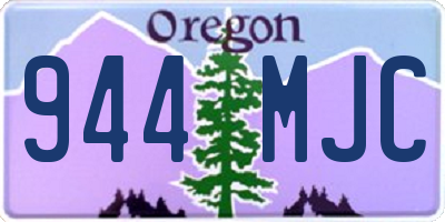 OR license plate 944MJC