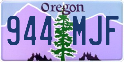 OR license plate 944MJF