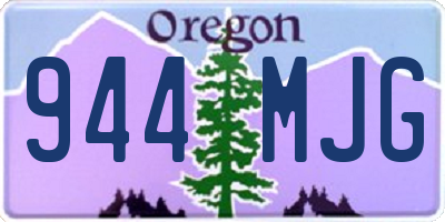 OR license plate 944MJG