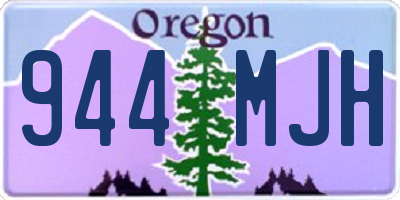OR license plate 944MJH