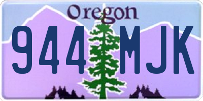 OR license plate 944MJK