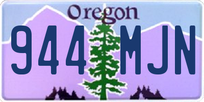 OR license plate 944MJN