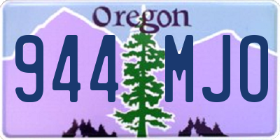 OR license plate 944MJO