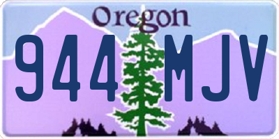 OR license plate 944MJV