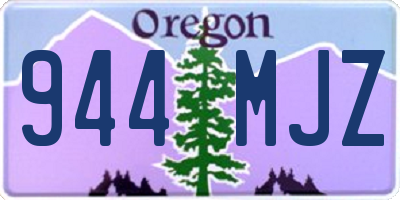 OR license plate 944MJZ