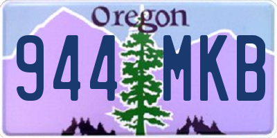 OR license plate 944MKB