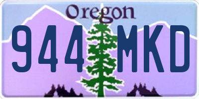 OR license plate 944MKD