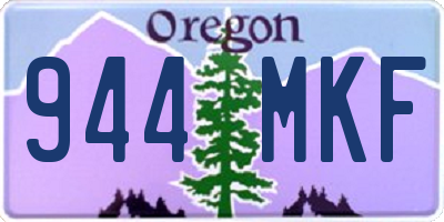 OR license plate 944MKF
