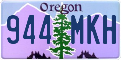 OR license plate 944MKH