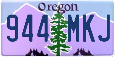 OR license plate 944MKJ