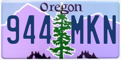 OR license plate 944MKN