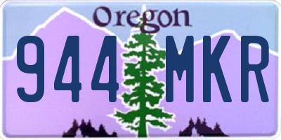 OR license plate 944MKR