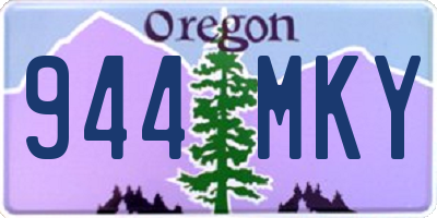 OR license plate 944MKY
