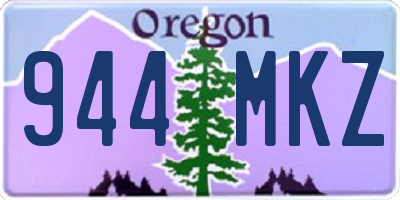 OR license plate 944MKZ