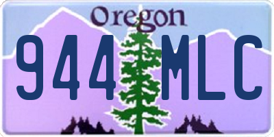 OR license plate 944MLC