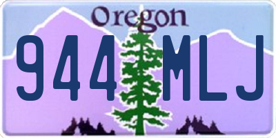 OR license plate 944MLJ
