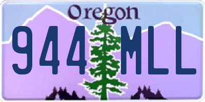 OR license plate 944MLL