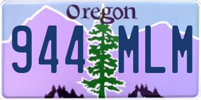 OR license plate 944MLM