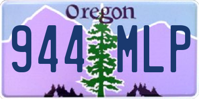 OR license plate 944MLP