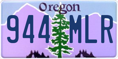 OR license plate 944MLR