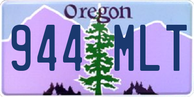 OR license plate 944MLT