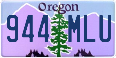 OR license plate 944MLU