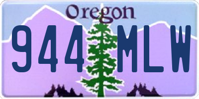 OR license plate 944MLW