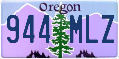 OR license plate 944MLZ