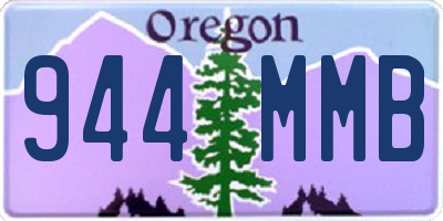 OR license plate 944MMB