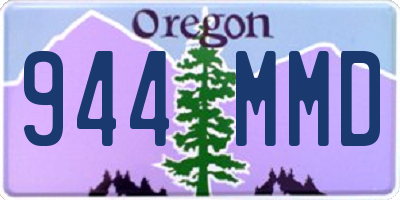 OR license plate 944MMD