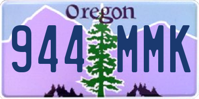 OR license plate 944MMK
