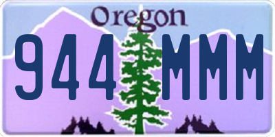 OR license plate 944MMM