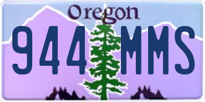 OR license plate 944MMS