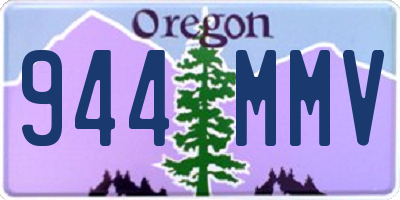 OR license plate 944MMV