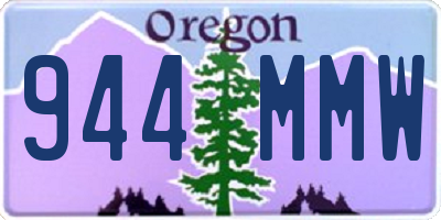 OR license plate 944MMW