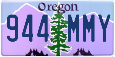 OR license plate 944MMY