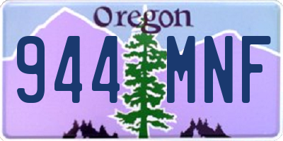 OR license plate 944MNF
