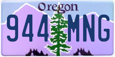 OR license plate 944MNG
