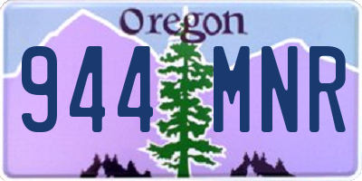 OR license plate 944MNR