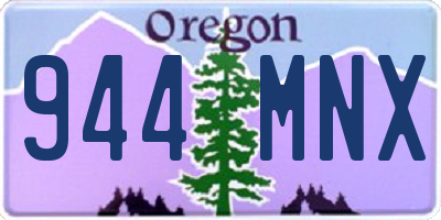 OR license plate 944MNX